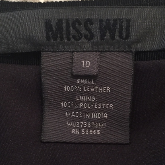 JASON WU, MISS WU LEATHER SKIRT. BRAND RUNS SMALL! - Picture 5 of 5